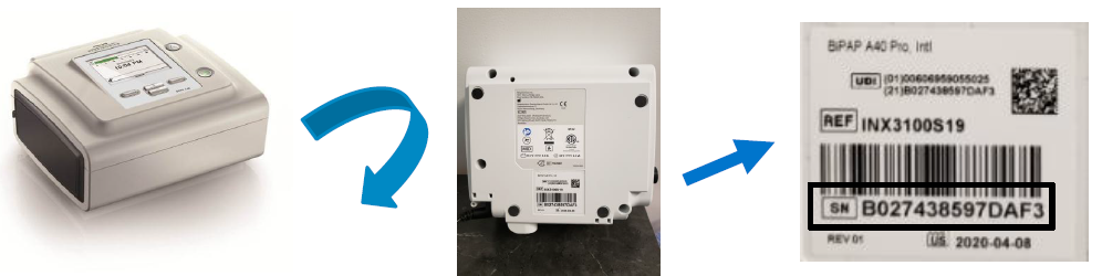 Locate Serial Number A Series