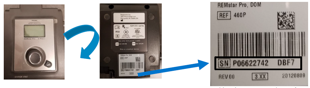Locate Serial Number System One 60 Series